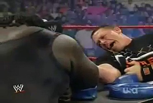 WWE John Cena vs Mark Henry Arm furious Wrestling Do Or Die Bumps