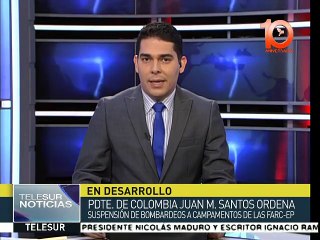 Colombianos reaccionan ante el anuncio del presidente Santos