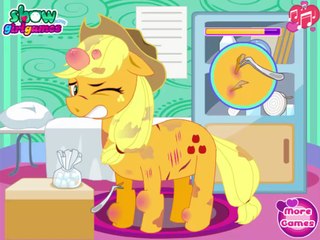 Apple Jack Sprained Ankle. Cartoons for children about caring for animals