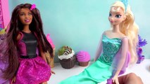 Barbie Endless Curls Doll Hair Style Disney Frozen Queen Elsa Fun Playing Playset Cookiesw