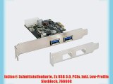 InLine? Schnittstellenkarte 2x USB 3.0 PCIe inkl. Low-Profile Slotblech 76666C
