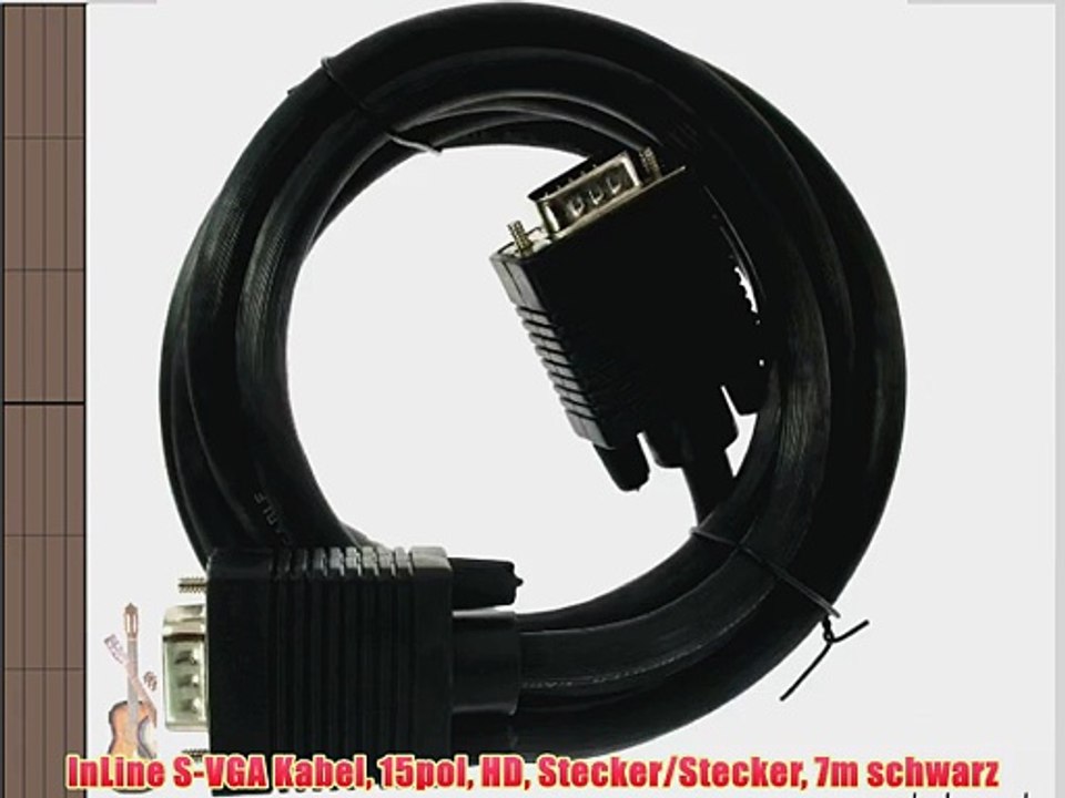 InLine S-VGA Kabel 15pol HD Stecker/Stecker 7m schwarz