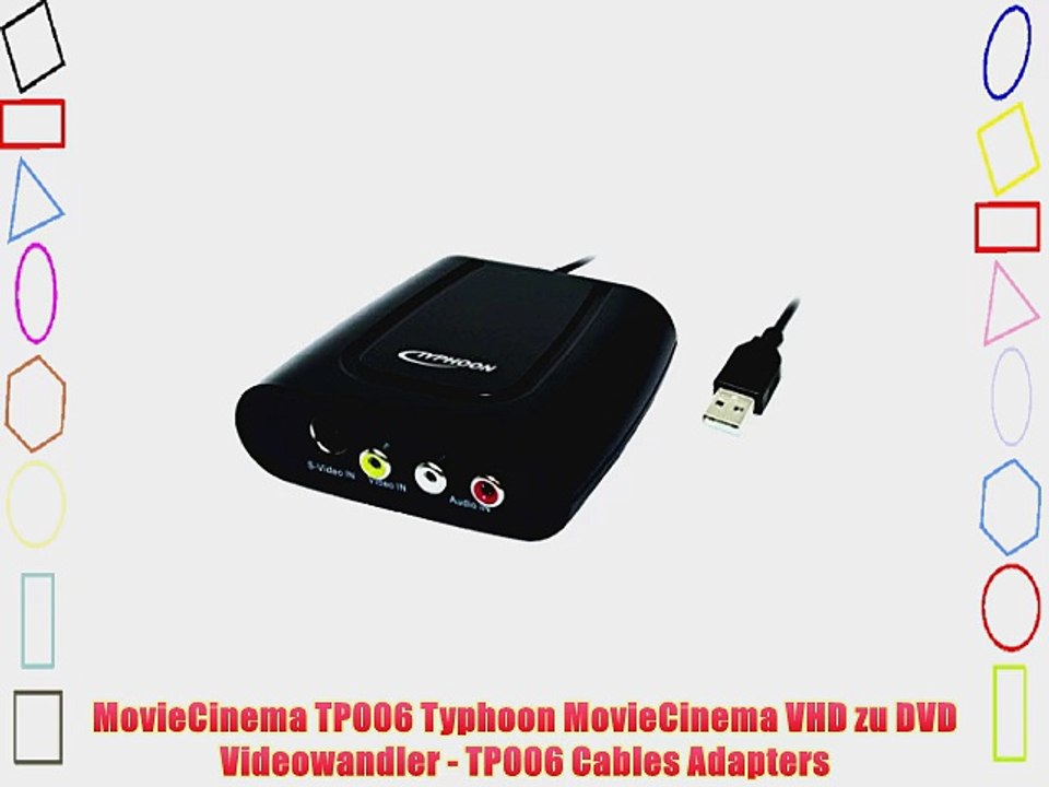 MovieCinema TP006 Typhoon MovieCinema VHD zu DVD Videowandler - TP006 Cables Adapters
