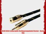 ROLINE GOLD 35mm Audio-Verl?ngerungskabel Stecker - Buchse 10m