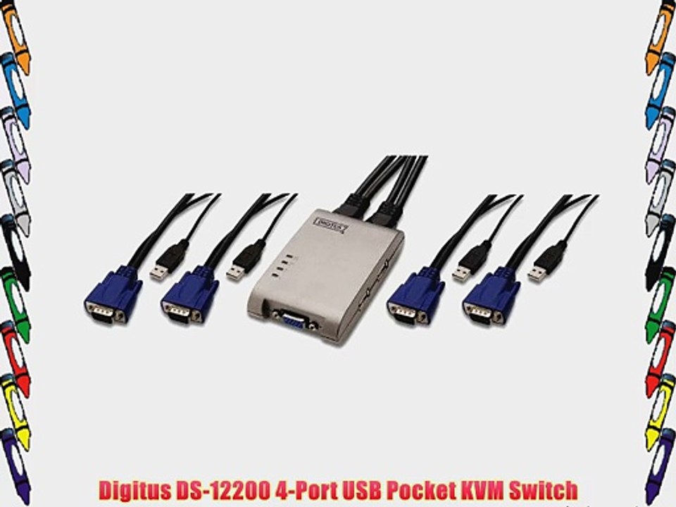 Digitus DS-12200 4-Port USB Pocket KVM Switch