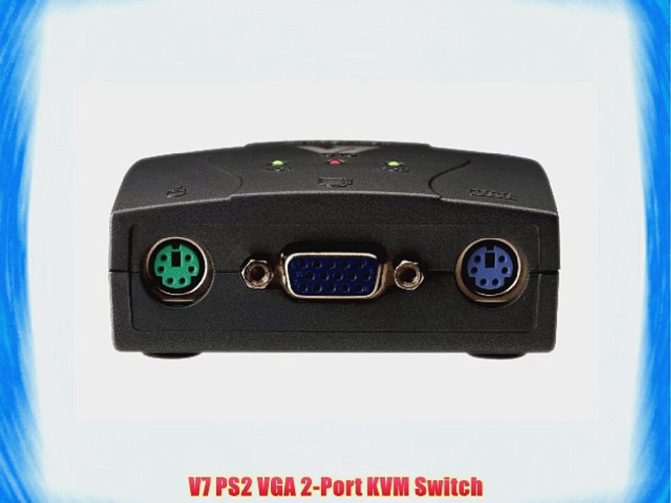 V7 PS2 VGA 2-Port KVM Switch