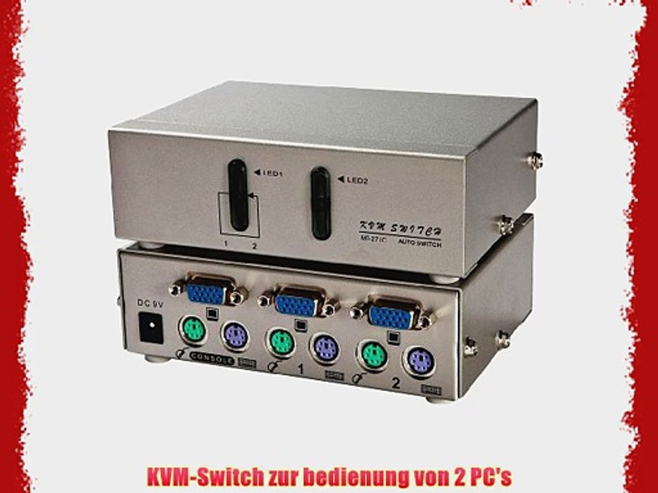 KVM Switch Umschalter 2 Port MT-271C