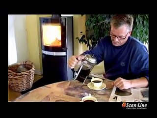 VIDEO POELE A BOIS SCANDINAVE SCAN LINE DE CHEZ HETA