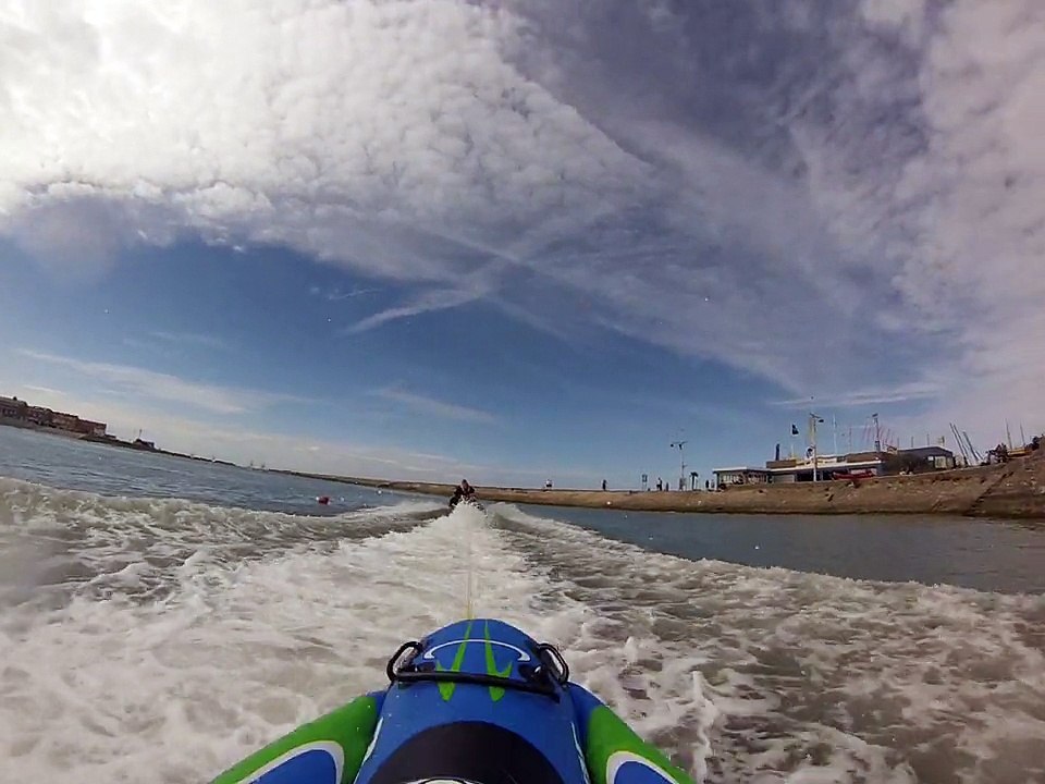 Adrien sur le ski bob 2