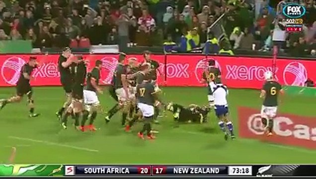 Rugby Championship - All Blacks - l'essai de Richie McCaw face aux Springboks