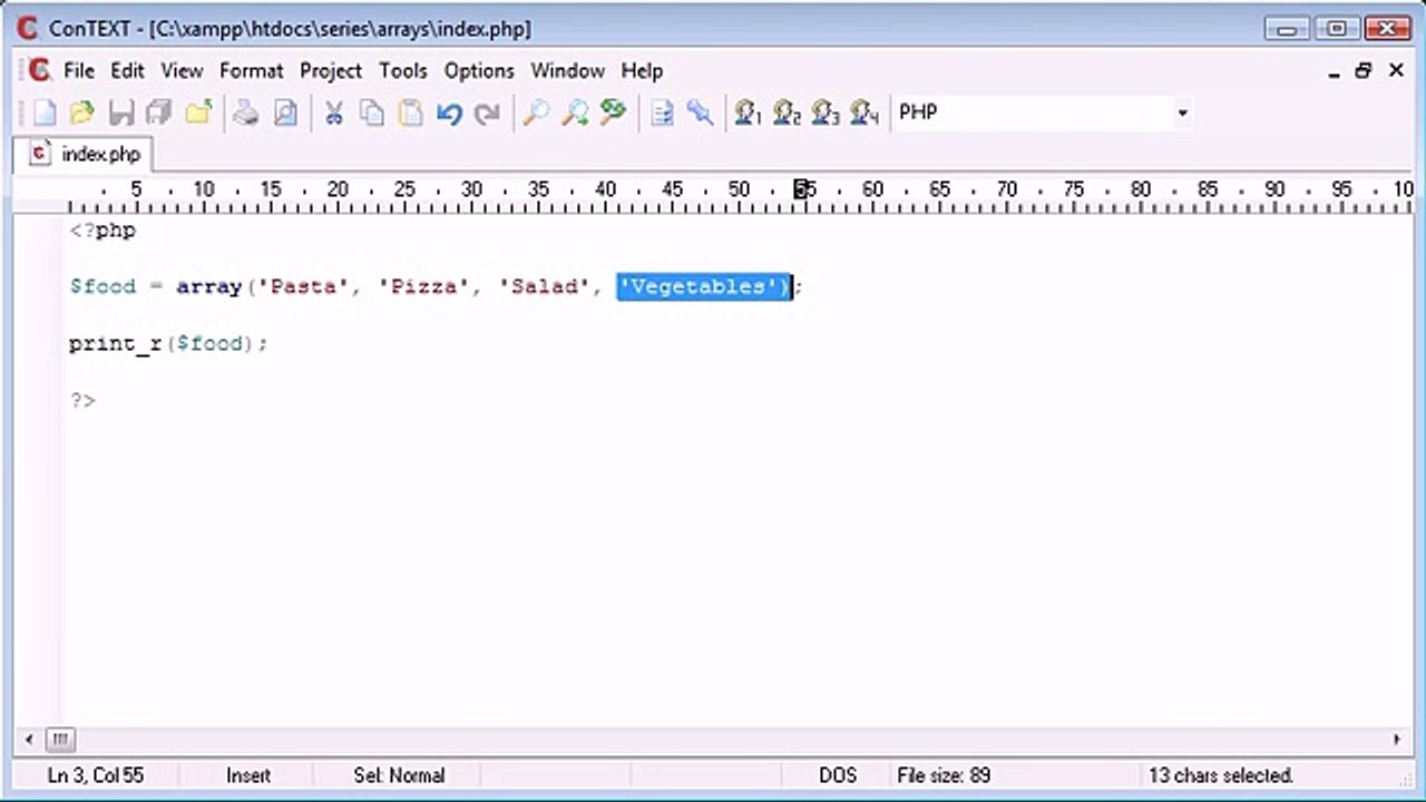 Beginner PHP Tutorial - 39 - Associative Arrays_‏