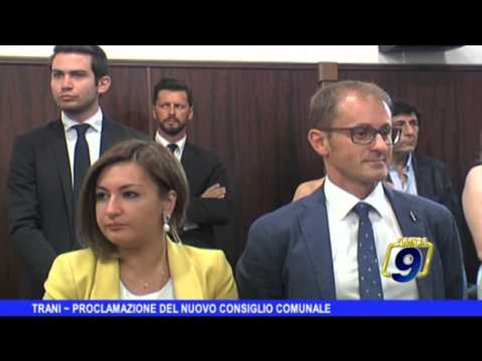 TRANI | Proclamazione nuovo consiglio comunale