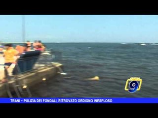 TRANI | Pulizia dei fondali, ritrovato ordigno inesploso
