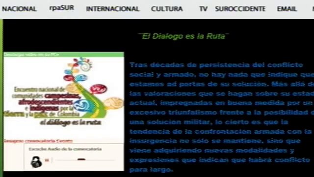 Encuentro Nacional de comunidades Campesinas, Indígenas y Afrodescendientes por la tierra y la paz