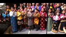 Tibetan Children Singing a Song for H.H the Dalai Lama in Basel Switzerland 08 Feb