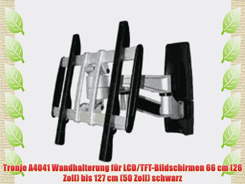 Tronje A4041 Wandhalterung f?r LCD/TFT-Bildschirmen 66 cm (26 Zoll) bis 127 cm (50 Zoll) schwarz