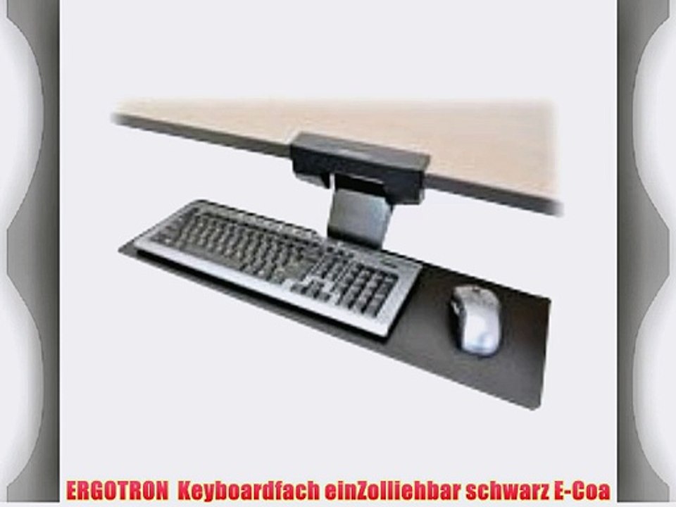 ERGOTRON  Keyboardfach einZolliehbar schwarz E-Coa