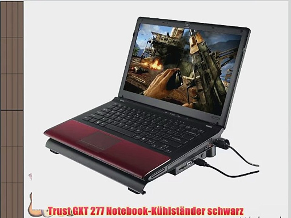 Trust GXT 277 Notebook-K?hlst?nder schwarz