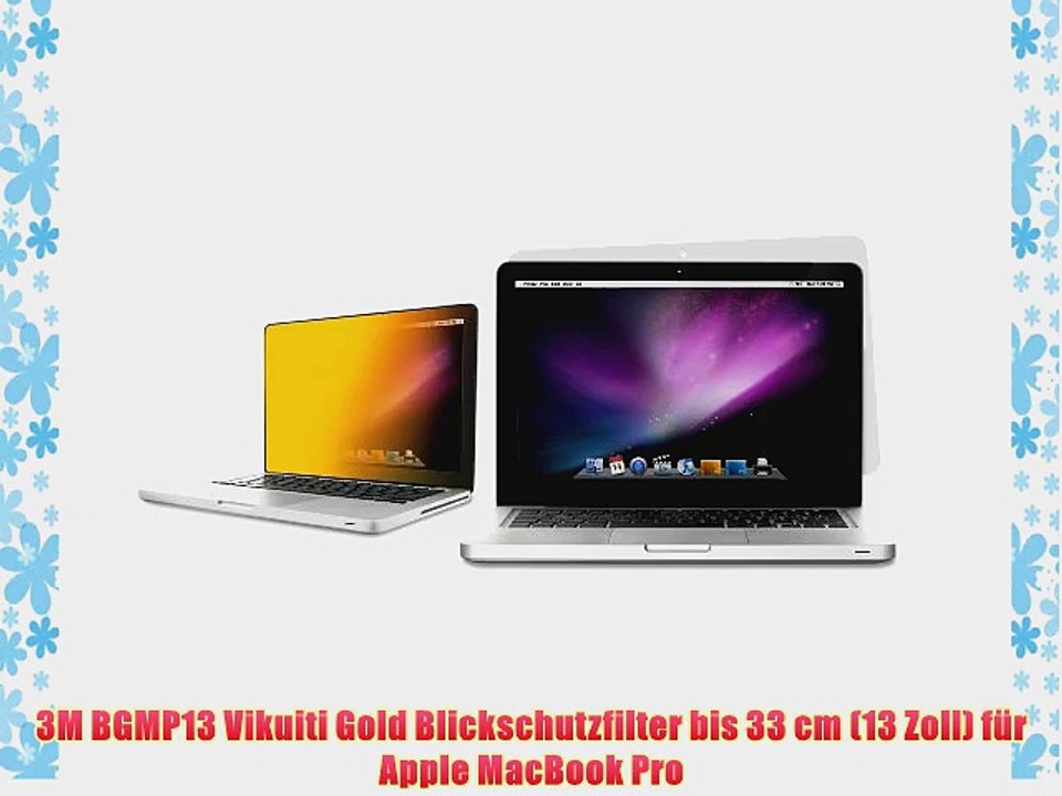 3M BGMP13 Vikuiti Gold Blickschutzfilter bis 33 cm (13 Zoll) f?r Apple MacBook Pro