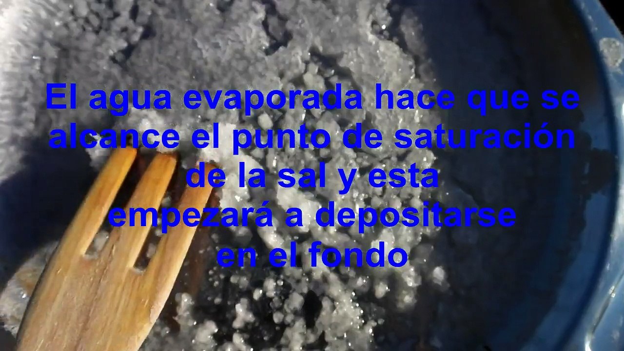 Haciendo sal marina