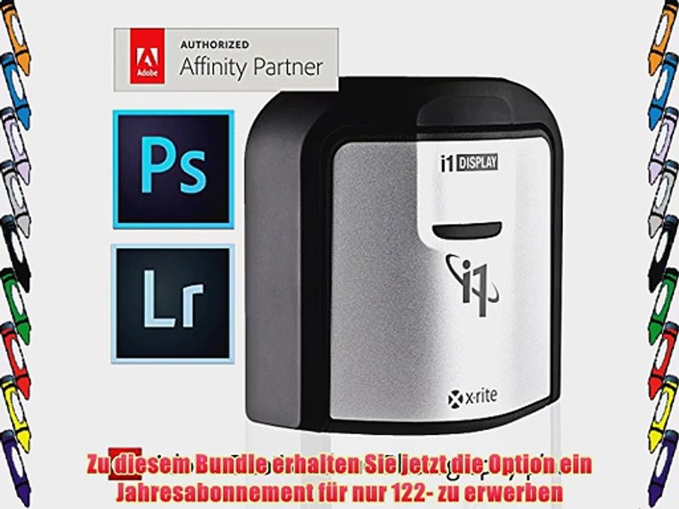 X-Rite i1Display-Pro-Filter inkl.ColorChecker Passport Bundle mit Adobe Creative Cloud Photography