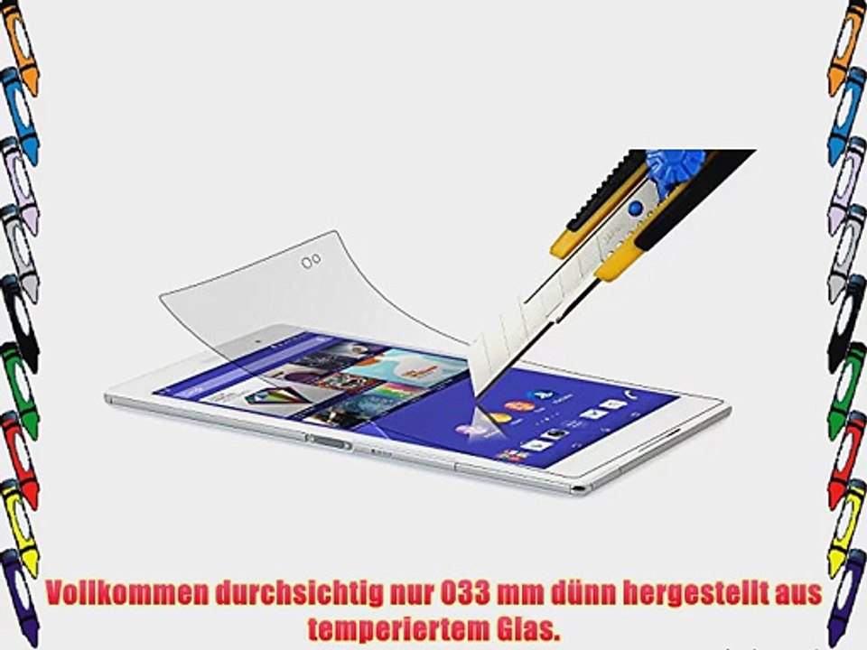 StilGut Displayschutzfolie Panzerglas f?r Sony Xperia Z3 Tablet Compact