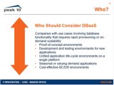 Webinar - Whats, Hows and Whys of Database as a Service (DBaaS)