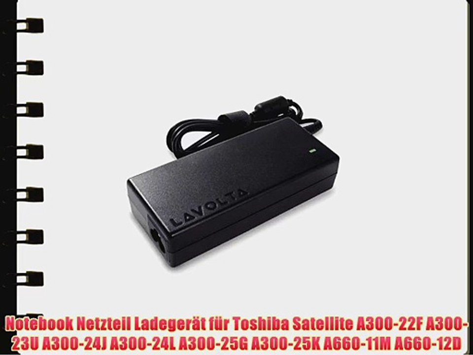 120W Netzteil f?r Toshiba Satellite A300-22F A300-23U A300-24J A300-24L A300-25G A300-25K A660-11M