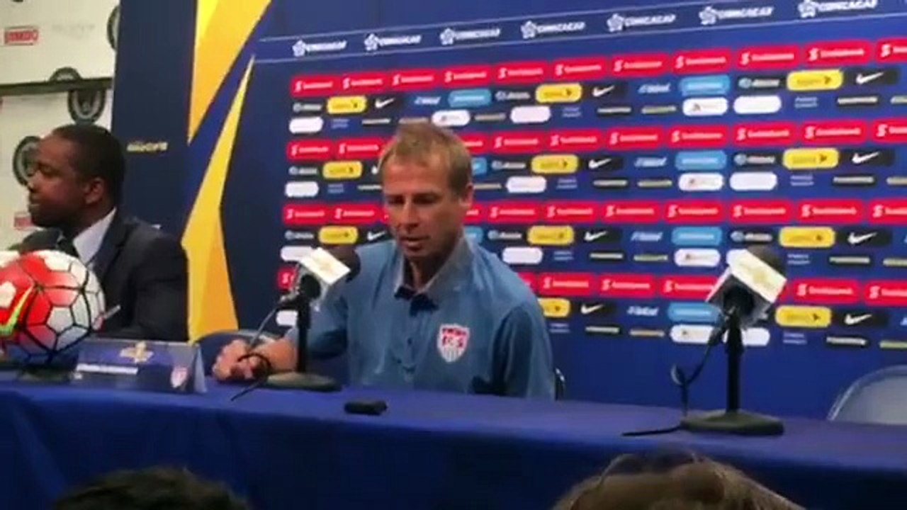 Klinsmann se va triste de la Copa Oro