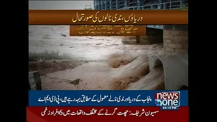 Flood situation of rivers in Pakistan