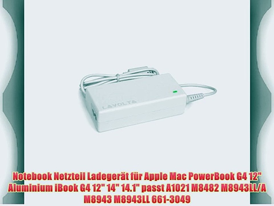 45W Original Lavolta Netzteil f?r Apple Mac PowerBook G4 12 Aluminium iBook G4 12 14 14.1 passt