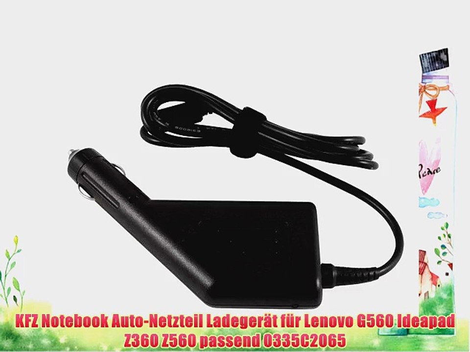 65W KFZ Auto-Netzteil f?r Lenovo G560 Ideapad Z360 Z560 passend 0335C2065 Notebook - Original