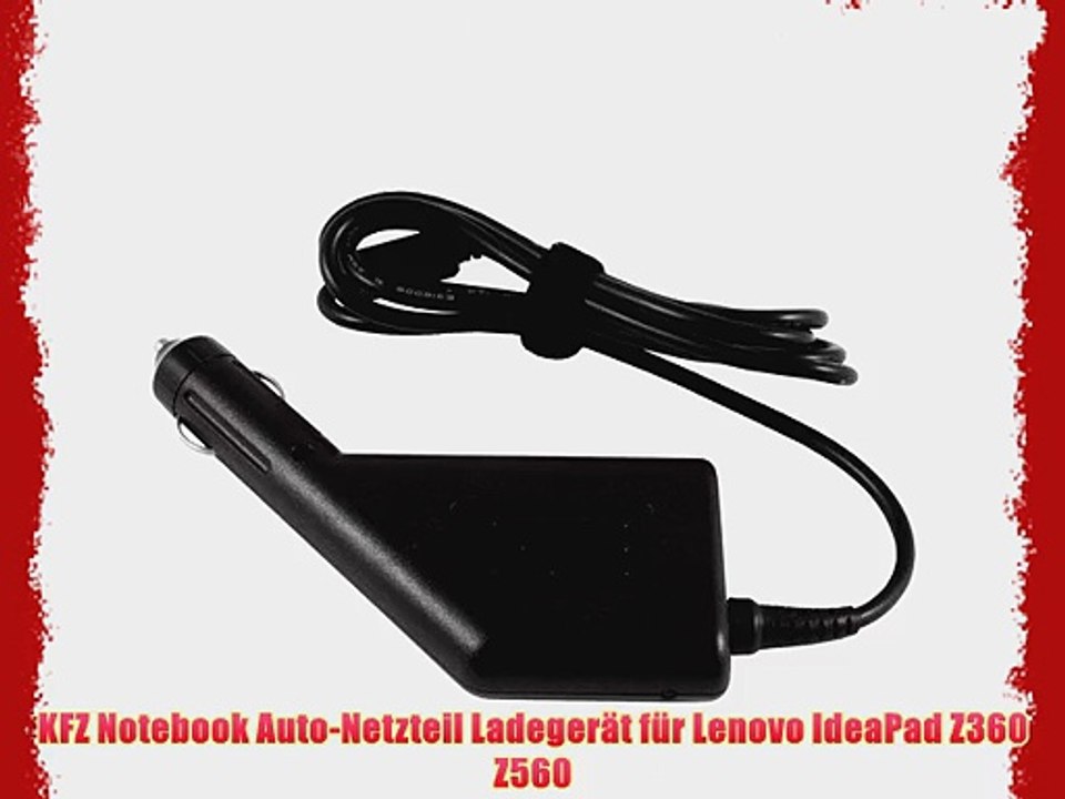 65W KFZ Auto-Netzteil f?r Lenovo IdeaPad Z360 Z560 Notebook - Original Lavolta 12V Ladeger?t