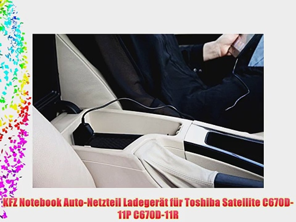 65W KFZ Auto-Netzteil f?r Toshiba Satellite C670D-11P C670D-11R Notebook - Original Lavolta
