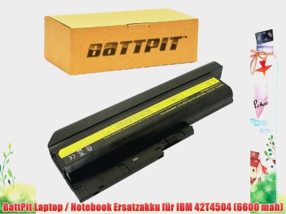 BattPit Laptop / Notebook Ersatzakku f?r IBM 42T4504 (6600 mah)