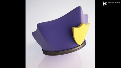 Police hat cartoon 3D Model From CreativeCrash.com