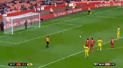 Soriano Penalty Kick Goal Lyon 0-1 Villarreal 26.07.2015