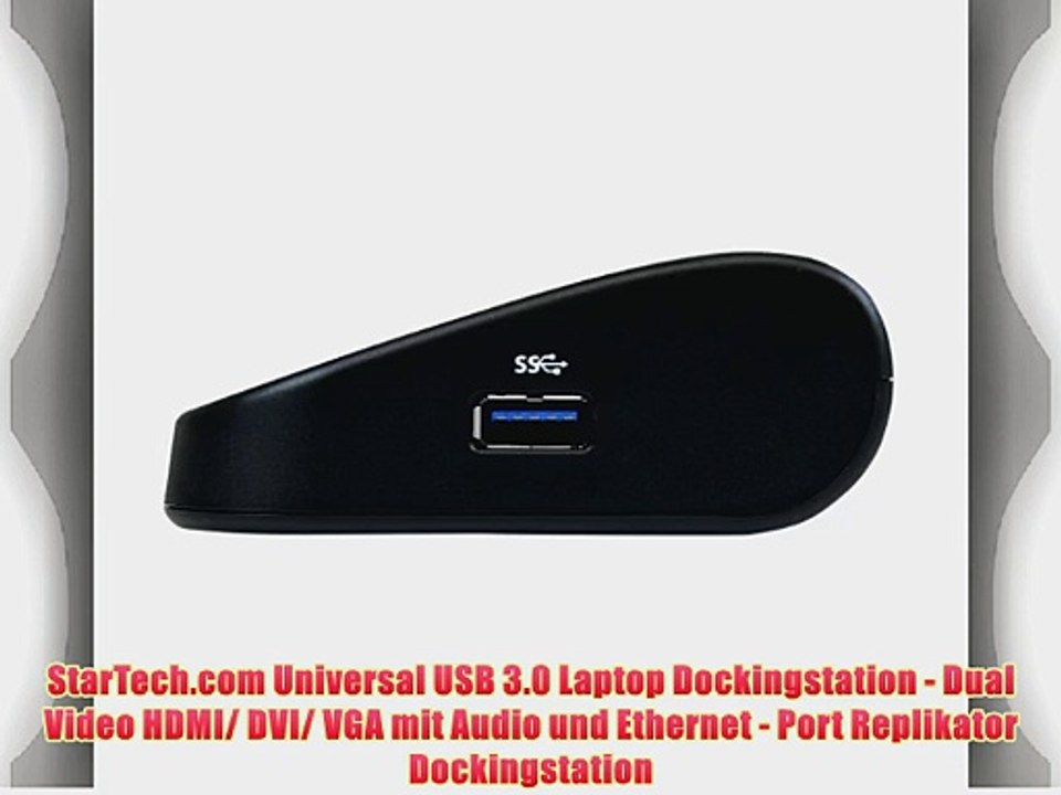 StarTech.com Universal USB 3.0 Laptop Dockingstation - Dual Video HDMI/ DVI/ VGA mit Audio
