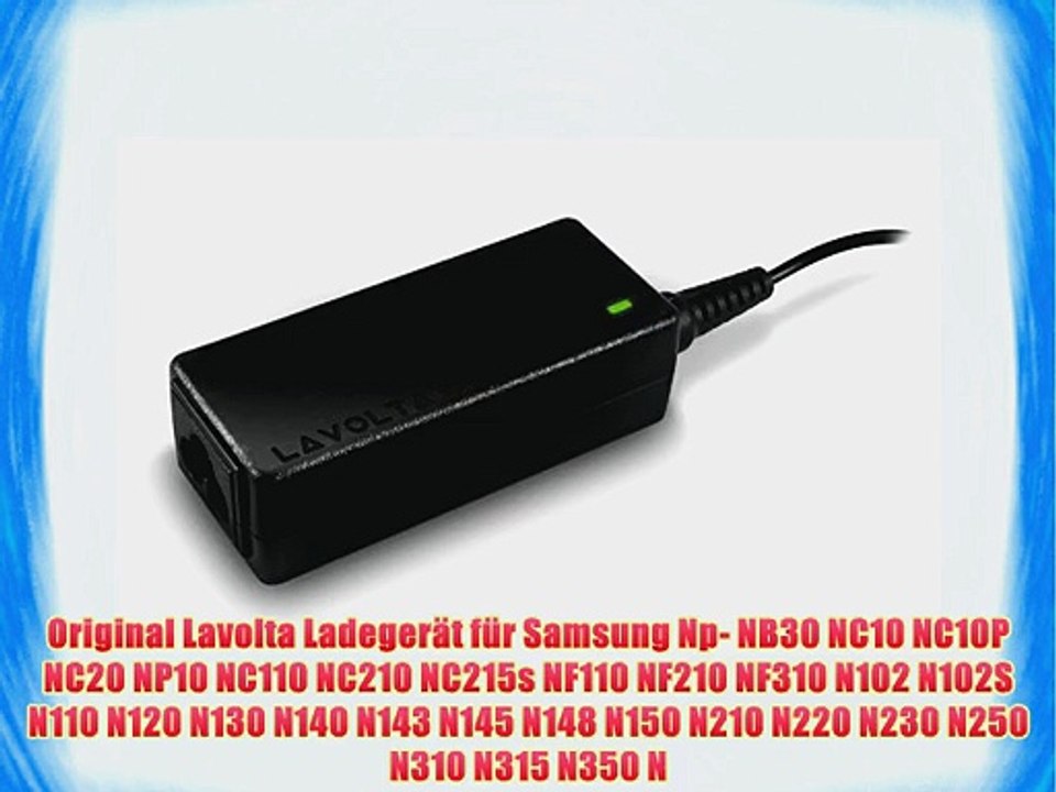 40W Lavolta? Netzteil Notebook Ladeger?t f?r Samsung Np- NB30 NC10 NC10P NC20 NP10 NC110 NC210