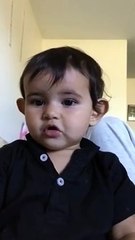cute baby wants 2 slaps for  some 1 named as ekam