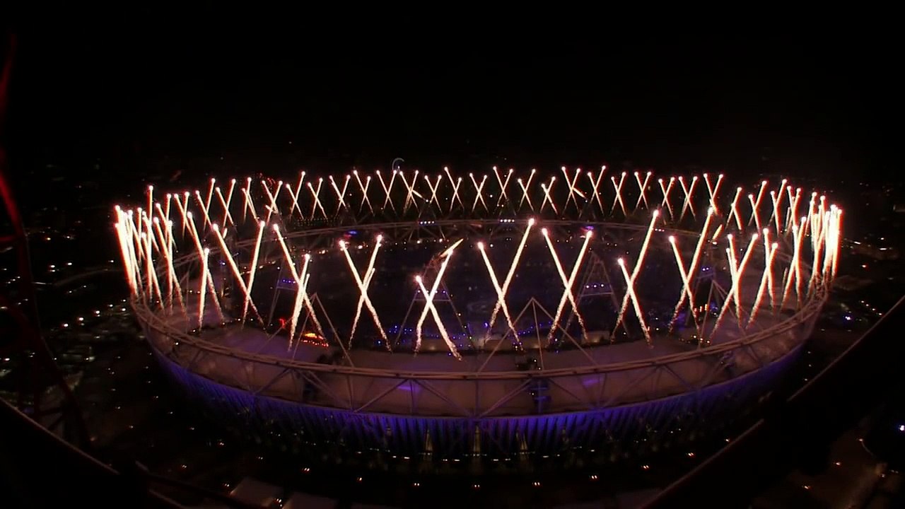 Fireworks: London 2012 Olympics Closing Ceremony