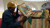 500-year-old Bible in Axum, Ethiopia 2010