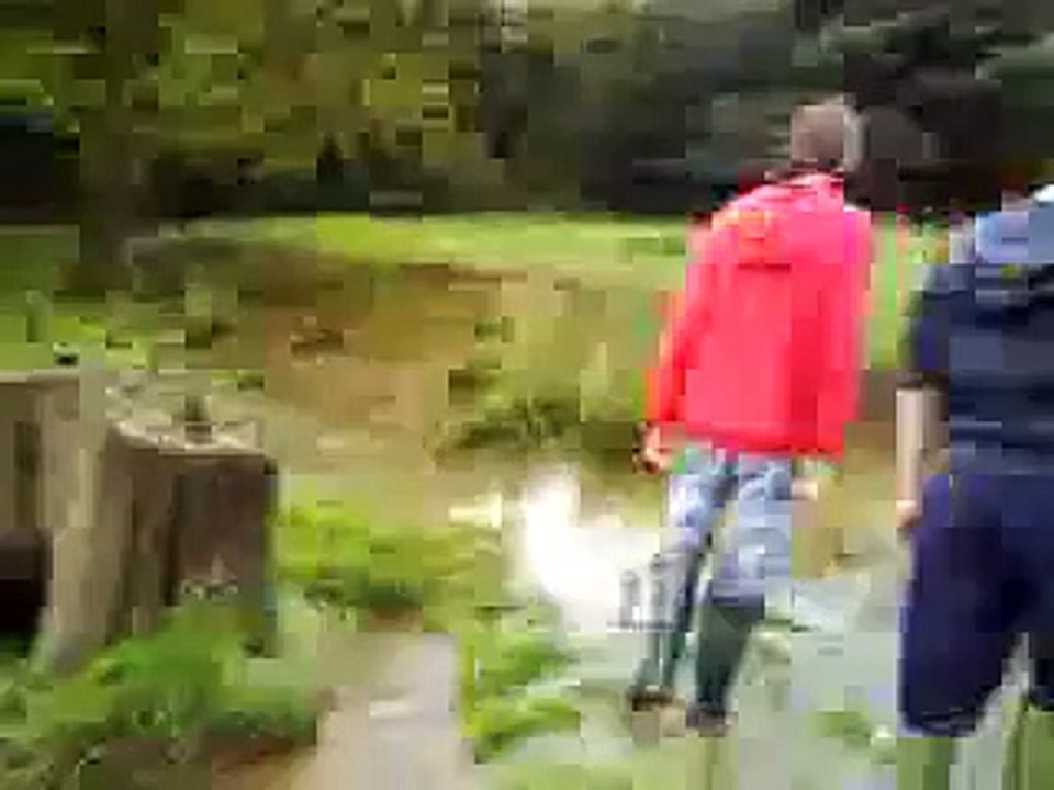 deep water fall wellies in huge puddle