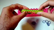 How to make the double sided single chain bracelet (with loom bands)