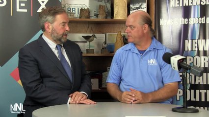 Tom Mulcair - NDP Leader in Thunder Bay July 26 2015