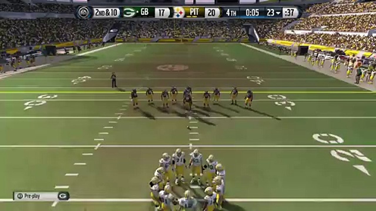 Aaron Rodgers with the captin save a