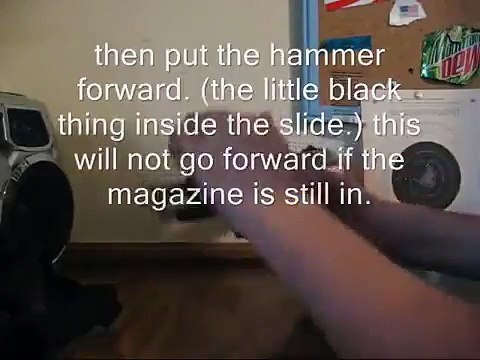 How to disassemble a Ruger p89 9mm