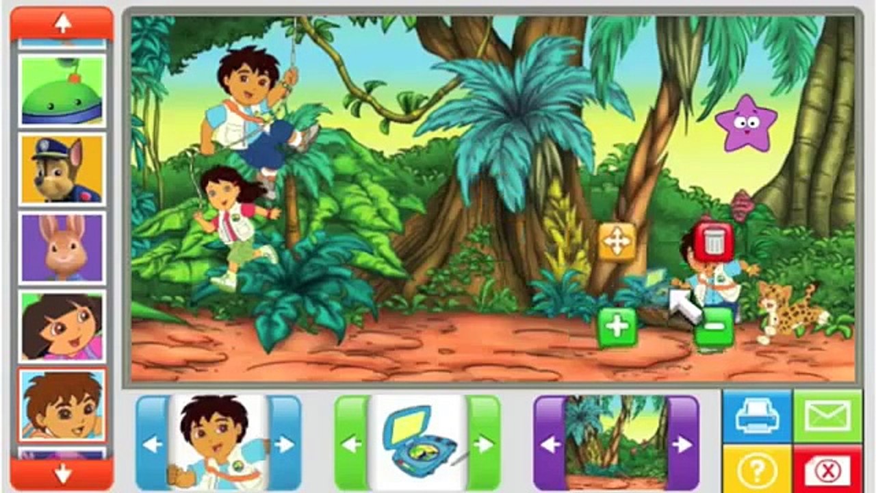 Dora The Explorer & Go Diego Go! Sticker Pictures Book | Full Games ...