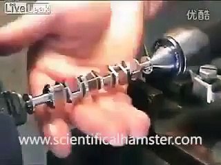 A handmade mini V12 engine