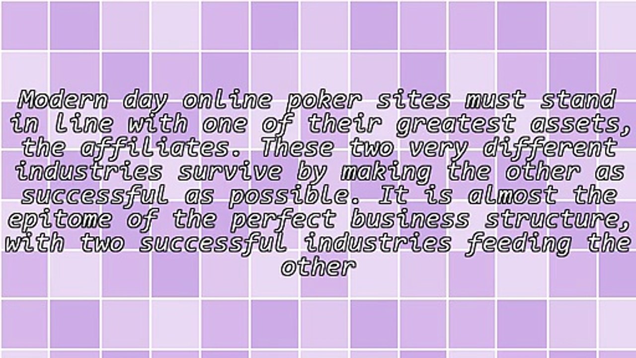 Poker Affiliate Program Marketing: Affiliates Enjoying Continued Success